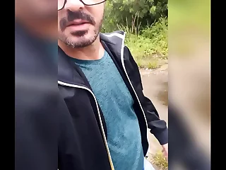 Gay man reveals himself outdoors