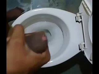 Masturbating in the bathroom