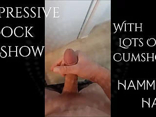 Hairy solo guy flaunts big cock and loads in compilation video