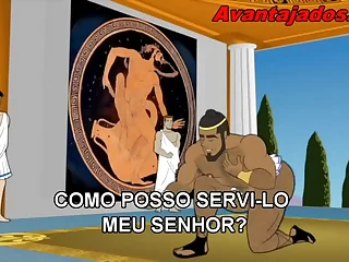 Brasilianische schwule Cartoons: Olympische Göttinnen bei sinnlichem Rendezvous