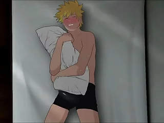 Aventura solo sensual de Naruto com um travesseiro-Bara Yaoi