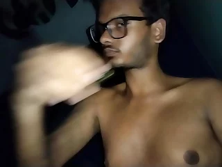 Young Indian bi explores unique masturbation positions and fetish play